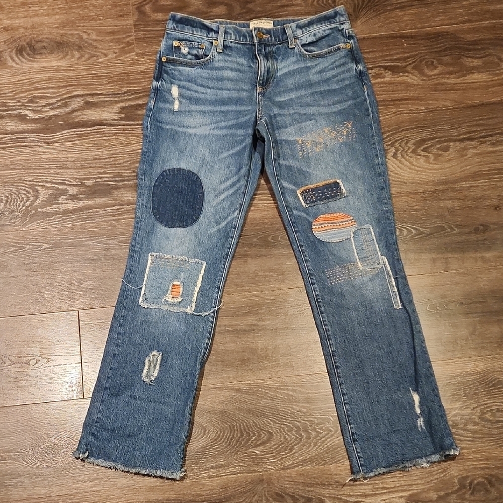 ❤️ LUCKY BRAND × YELLOWSTONE EASY RIDER BOOTCUT PATCHWORK JEANS, 8 (29) - Picture 5 of 16
